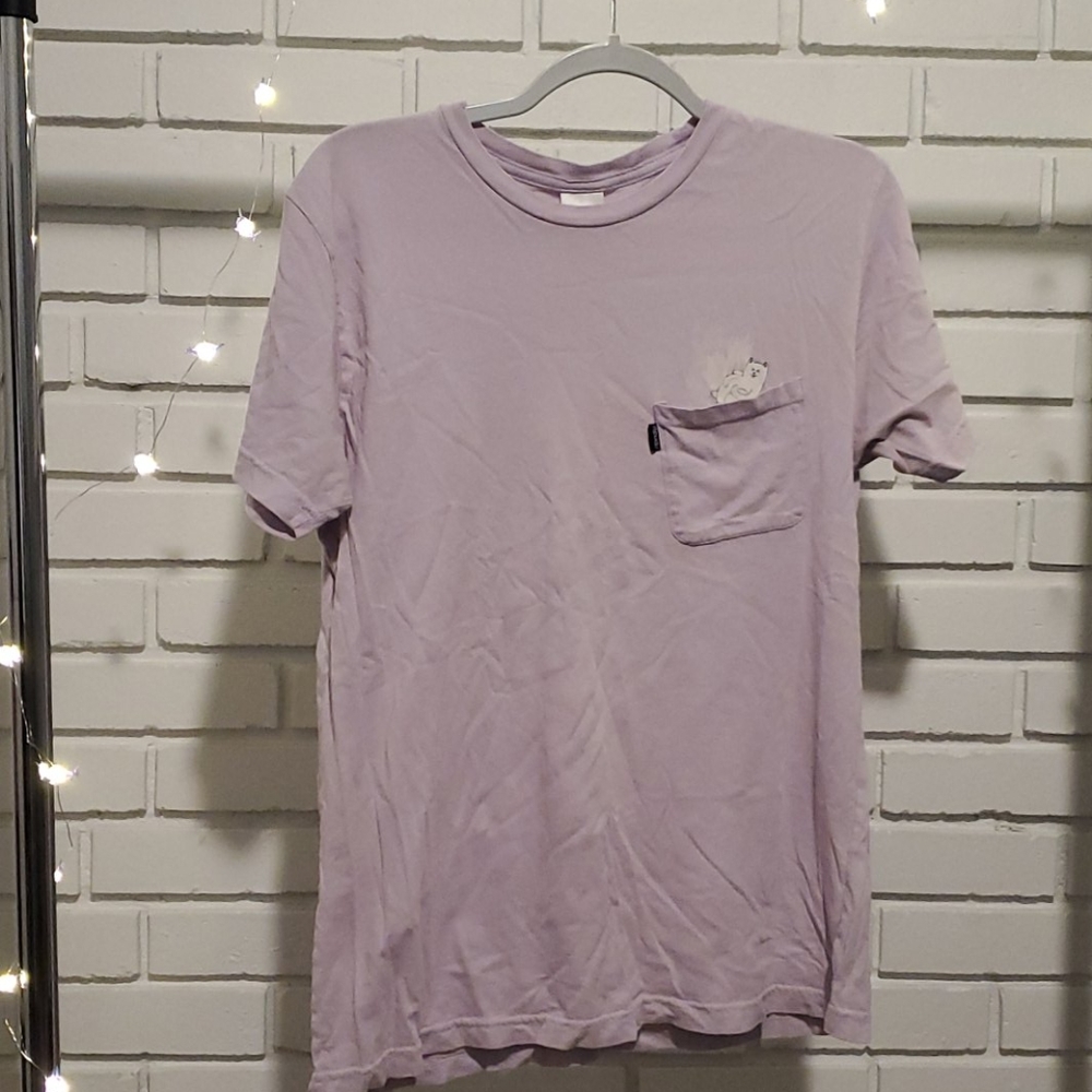 Lavender Rip n Dip medium pocket tee